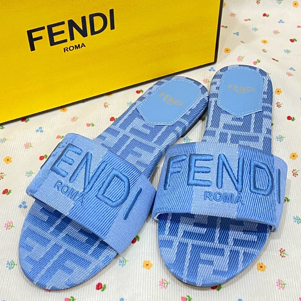 Fendi Women's Blue Authentic Sandals